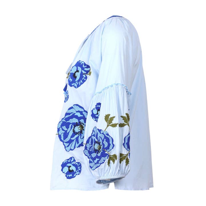 JEP Holland - Wholesale Blouse - Women's - Sofia Sky Blue Blouse PRE ORDER SS261