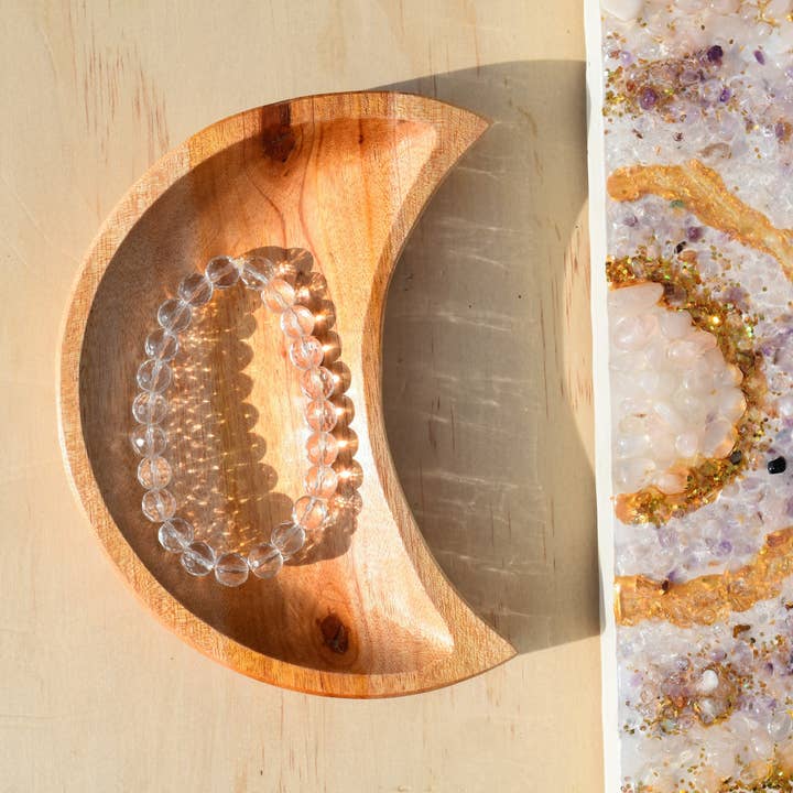 Clear Quartz Beaded Bracelet for wholesale by Knot Treasures