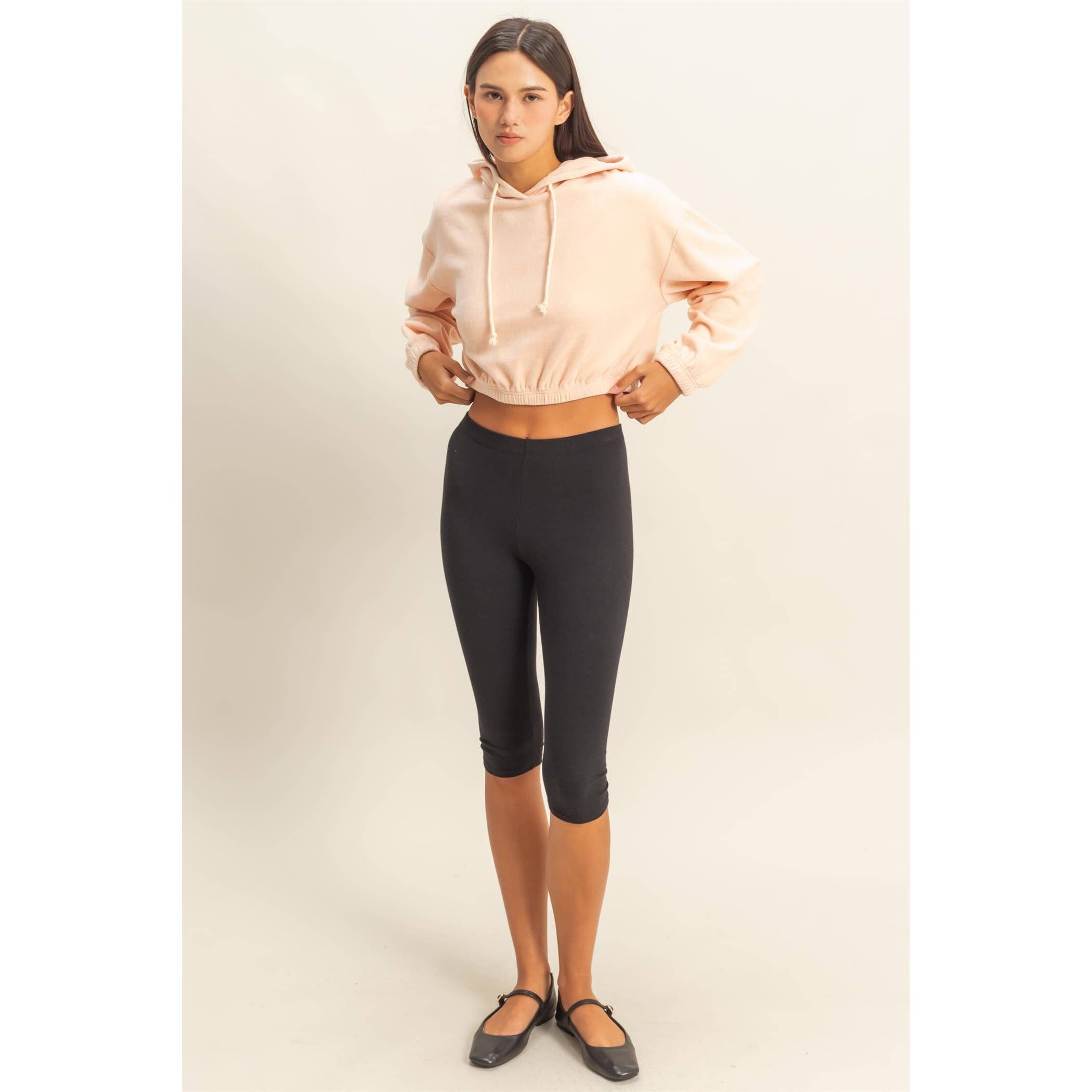 HYFVE – Engroshandel Hoodie – Kvinder – Beskåret velour hættetrøje4