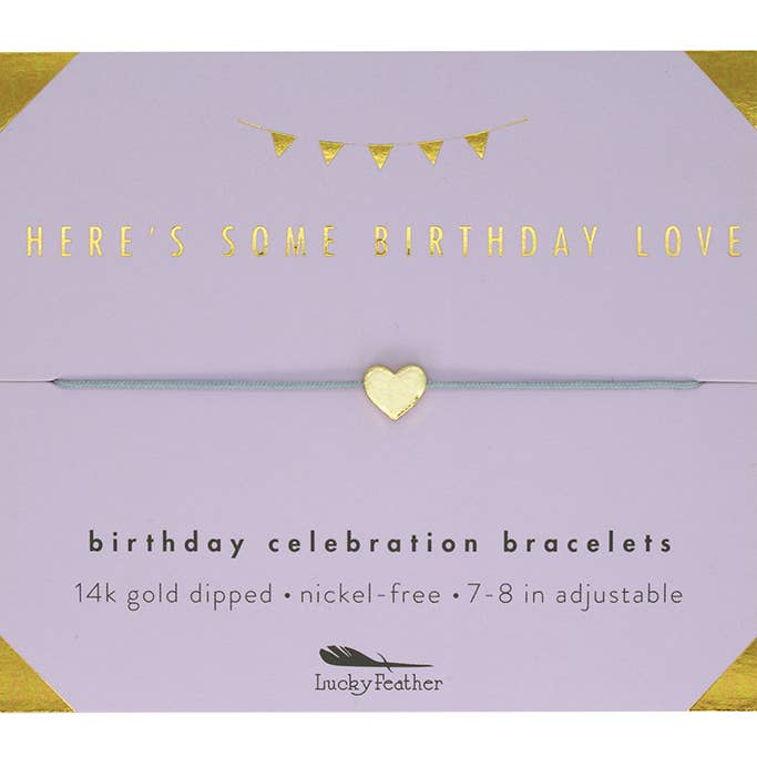 Birthday Bracelet + Envelope - 'Here's Some Birthday Love!' for wholesale by Lucky Feather