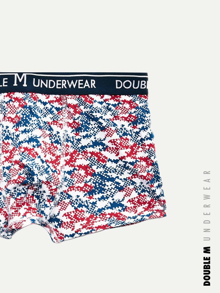 Double M – Roupa interior - Homem por atacado – Cueca Boxer Masculina Estampada em Algodão4