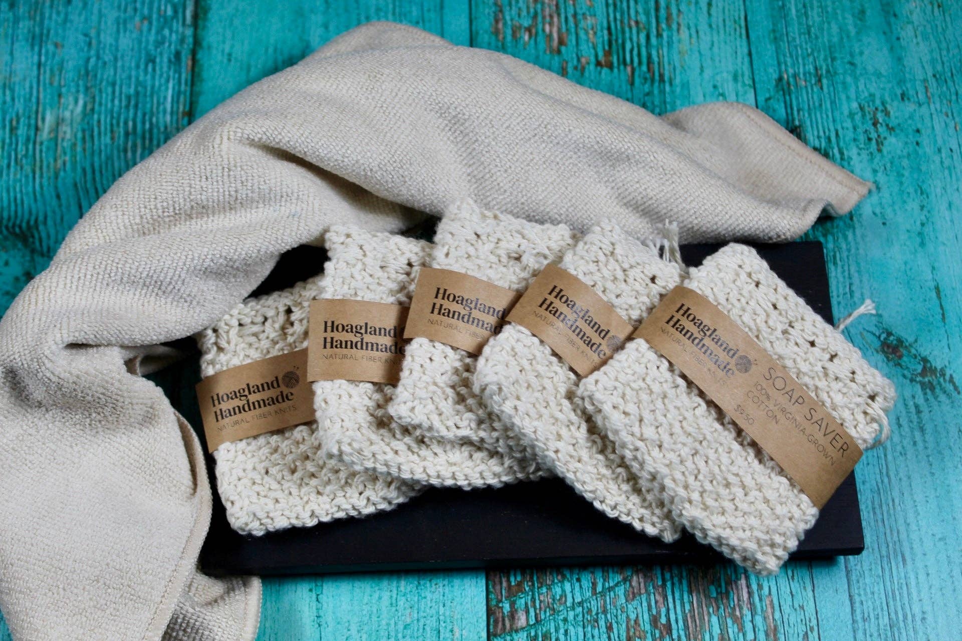 Wicked Bubbles LLC - Wholesale Loofah - Virginia Grown Cotton - Soap Saver2