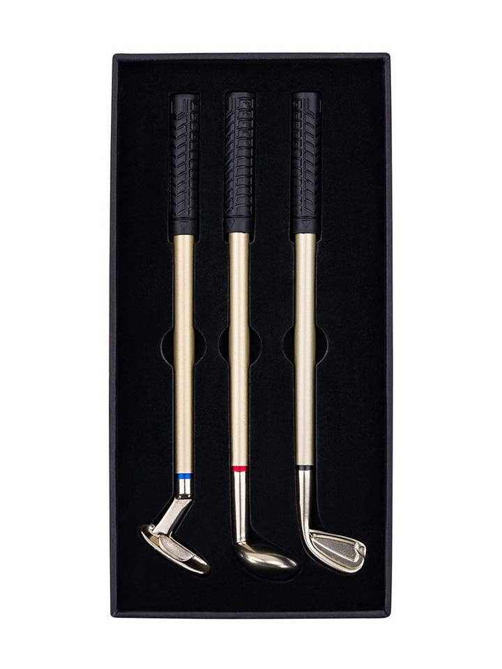 Conjunto de canetas esferográficas de golfe Signature - acabamento fosco por atacado de Golfing Gizmos