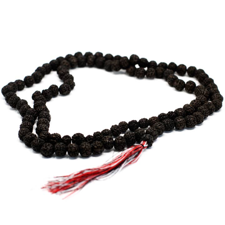 AWGifts Europe - Wholesale Prayer Beads Necklace - Rudr-01 - 108 Rudraksha Mala - Dark1