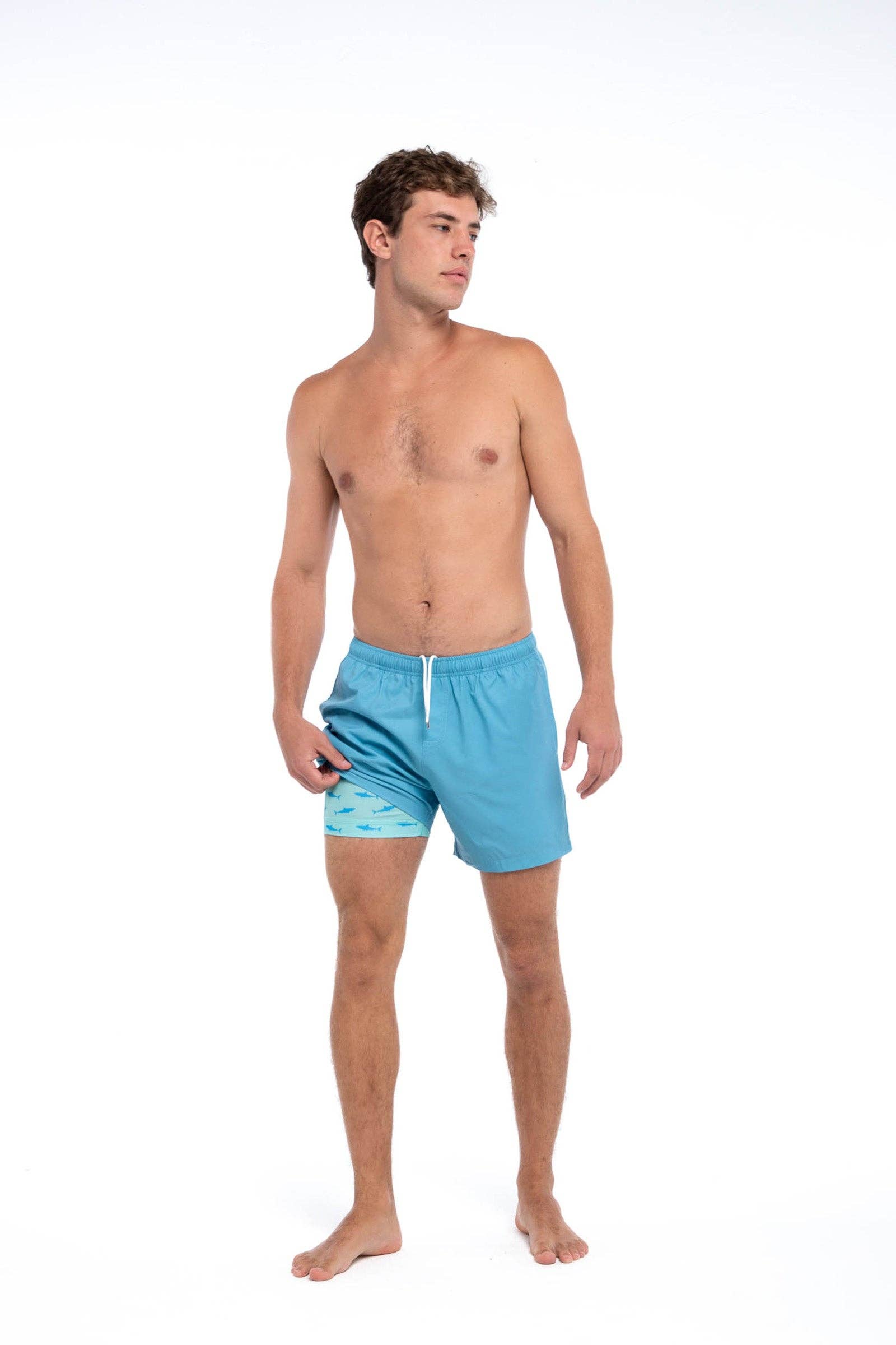 Bermies - Wholesale Athletic Shorts - Men's - Blue (Great White liner)6