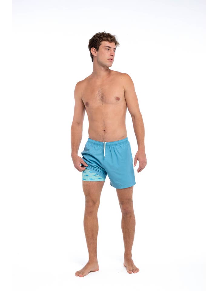 Bermies - Wholesale Athletic Shorts - Men's - Blue (Great White liner)6