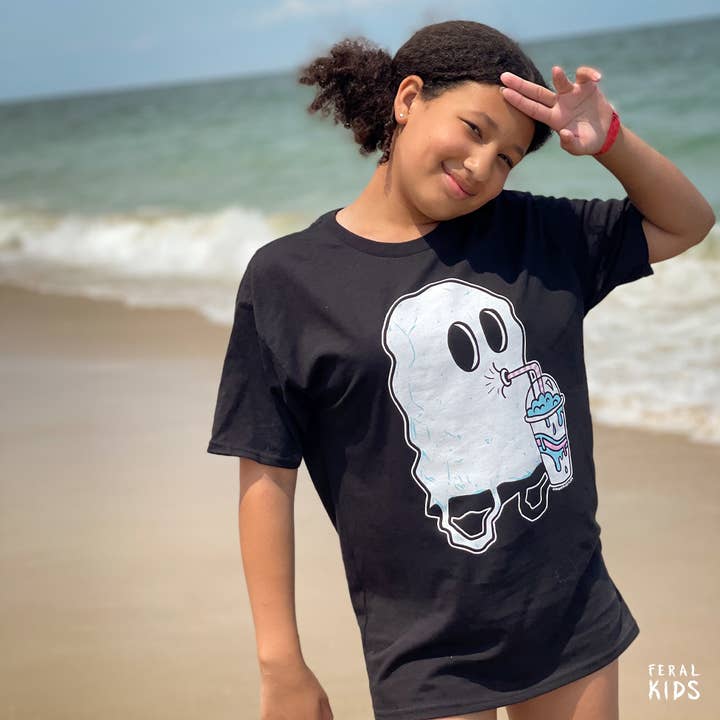 Ghostie Youth T-shirt for wholesale by Feral Kids