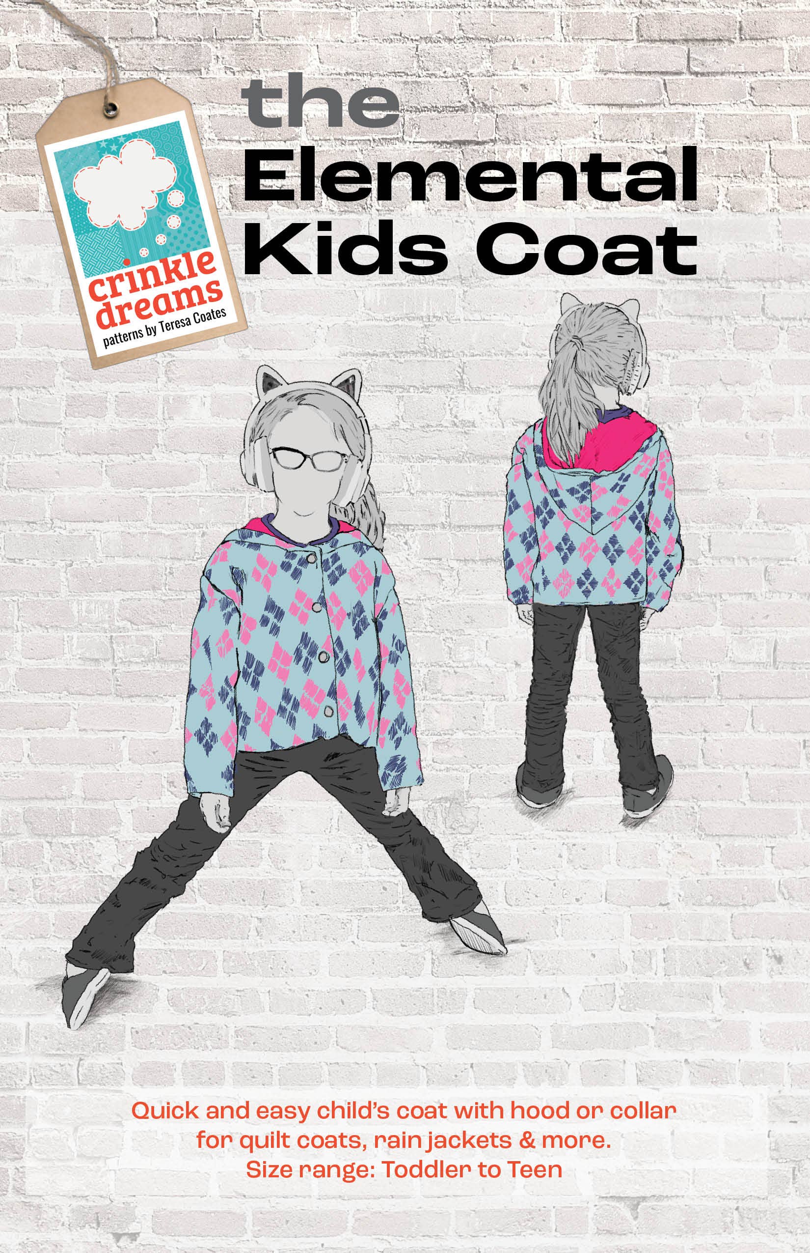 Crinkle Dreams - Wholesale Craft Sewing Kit - Elemental Kids Coat