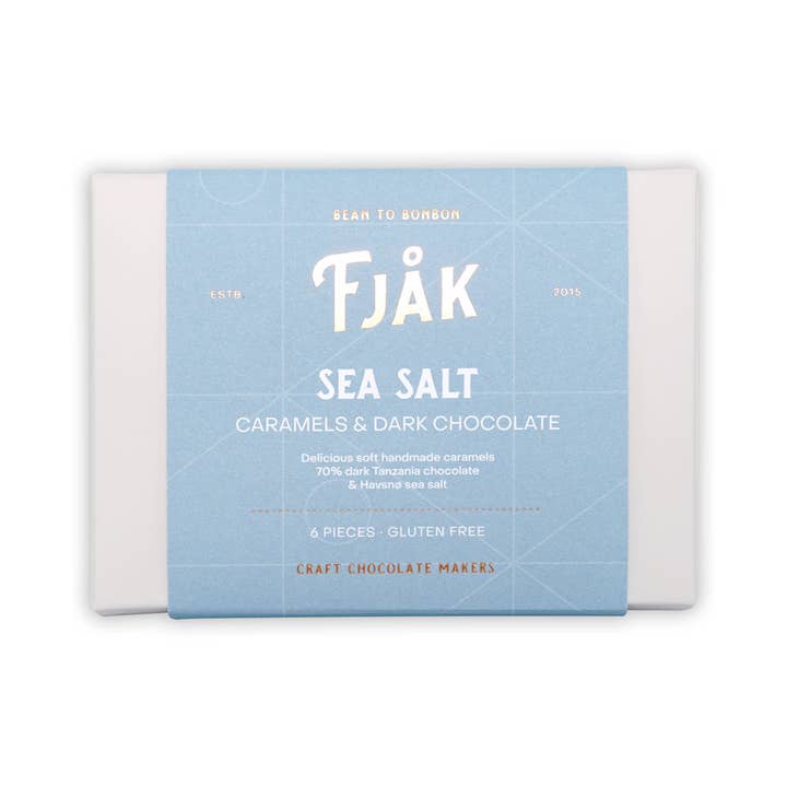 Bar & Cocoa Chocolate - Wholesale Chocolate Box - Fjåk Chocolate Coated Salted Caramels (6 pcs)