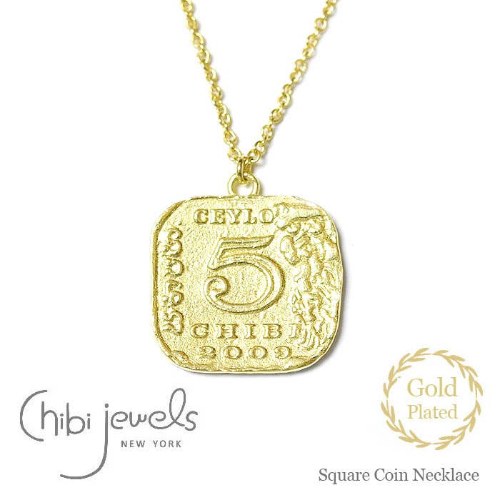 Collier Pièce de Ceylan (Plaqué or) pour la vente par Chibi Jewels