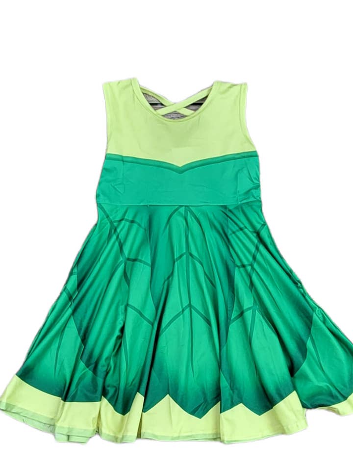 Abito canotta in seta latte ispirato a Tink per la vendita all'ingrosso da parte di Great Lakes Kids Apparel