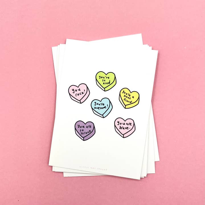 Little May Papery - Wholesale Valentine's Day Card - Mini Valentine Flat Cards7