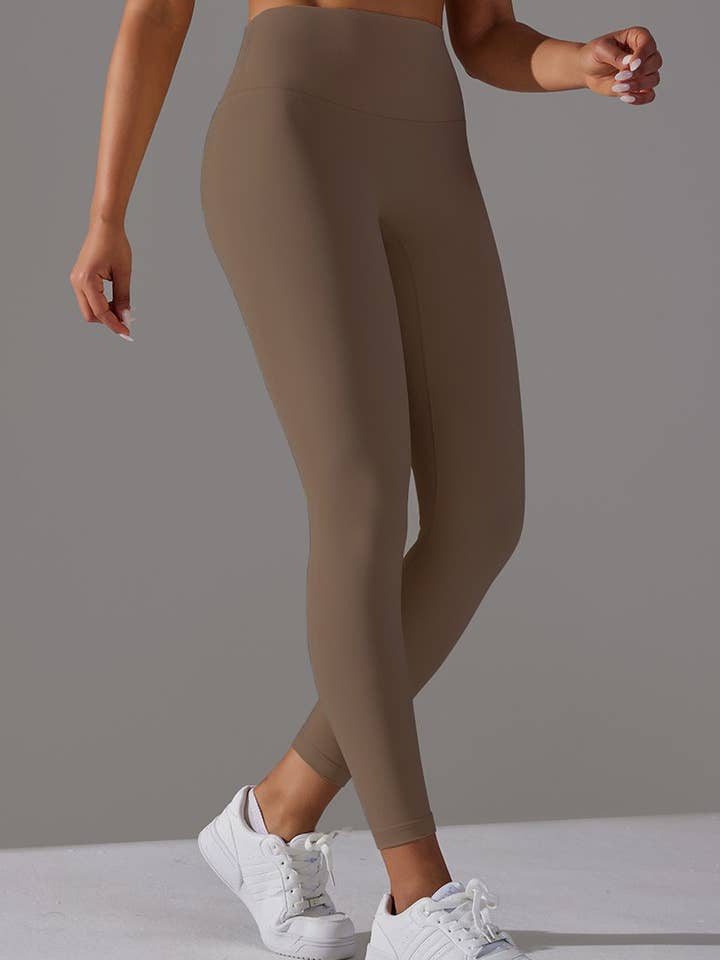 HIDDENBRAND - Wholesale Athletic/Lounge Leggings - Women's - Double-Sided Brushed Nude Breathable Yoga Pants4