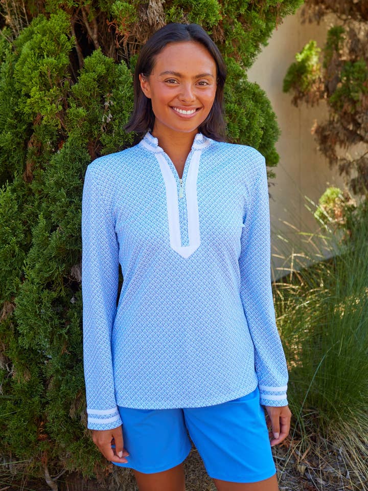 Lake Como L/S Twill tape top (759-LC-1185) for engroshandel hos Cabana Life