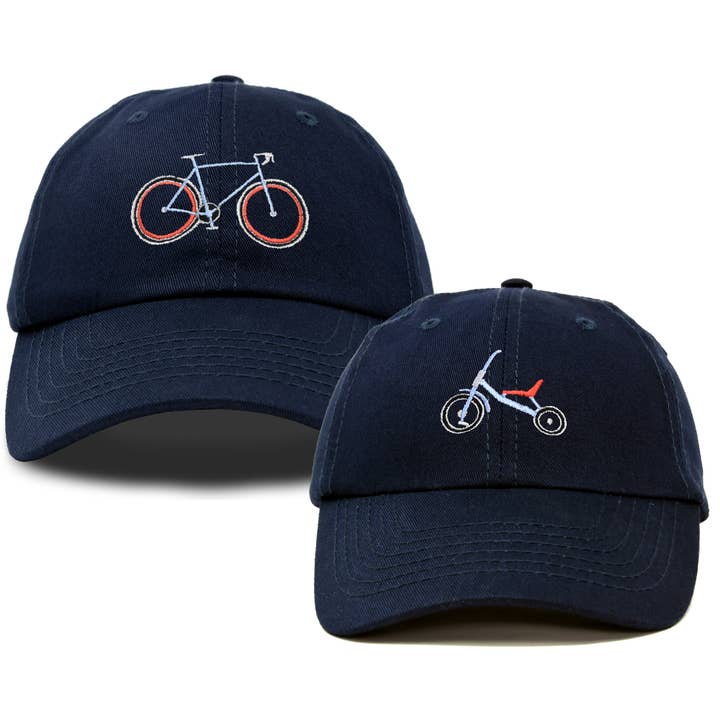 Dalix – Engroshandel Baseballkasket - Unisex – DALIX Far Søn Cykel Trehjulet Cykel Matchende Sæt Cap Broder