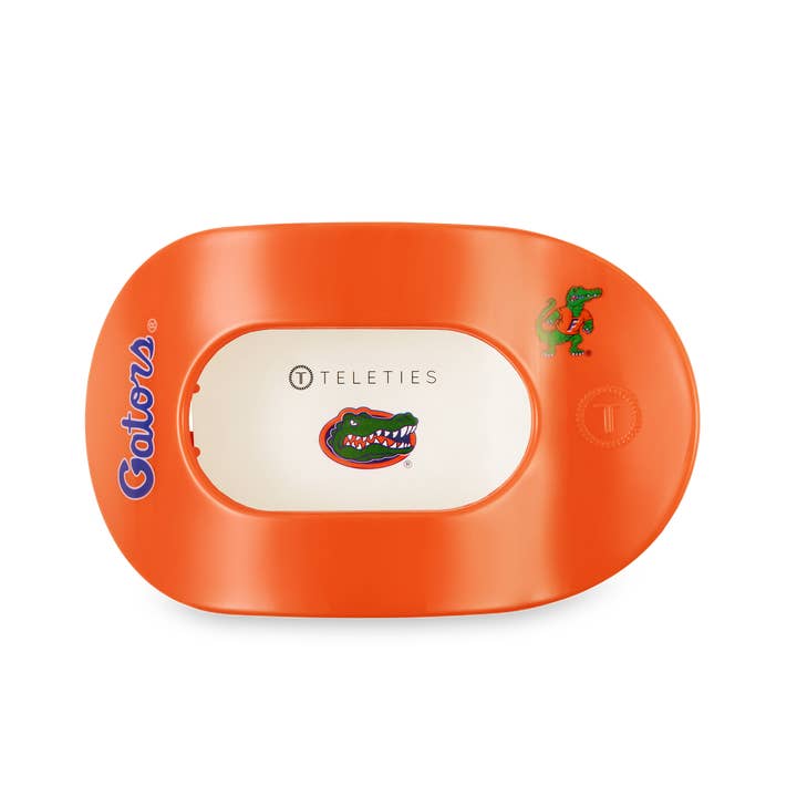 TELETIES - Wholesale Hair Clip - Women's - Flat Round Hair Clip | Large | Go Gators!1