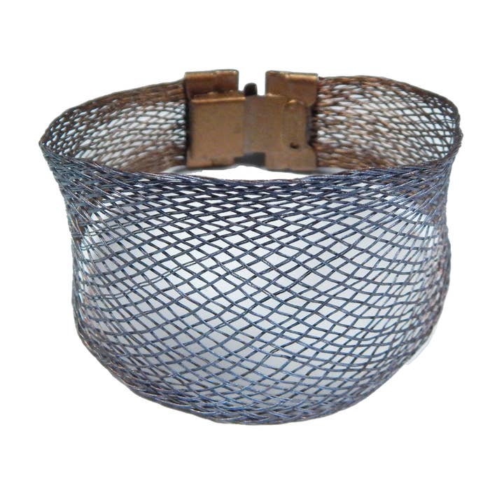 Tapered Wire Ribbon Bracelet for wholesale by Sarah Cavender Metalworks