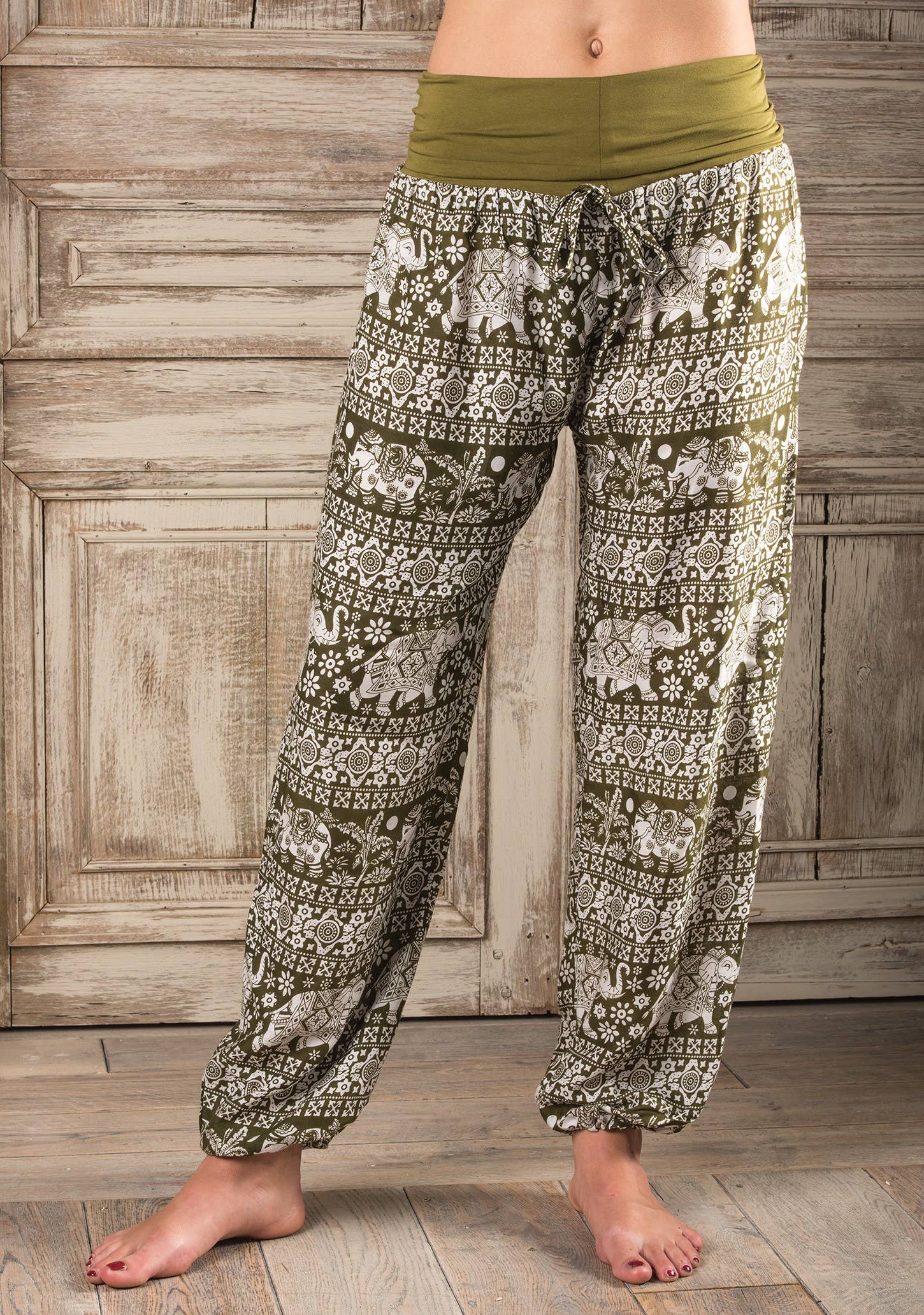 Namaste - Wholesale Pants - Women's - Elephant Print Yoga Trousers2