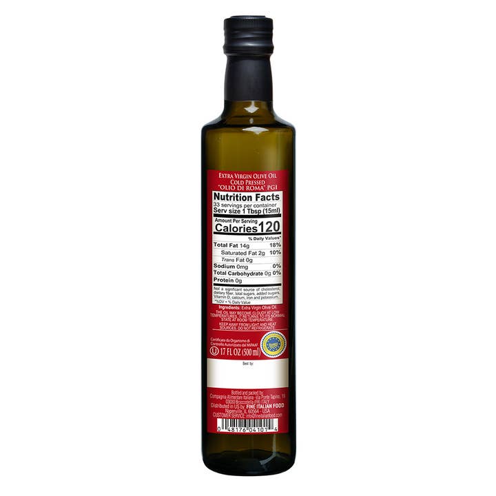 Fine Italian Food - Wholesale Olive Oil - Mantova Roma Amor "Olio di Roma" PGI Extra Virgin Olive Oil,1
