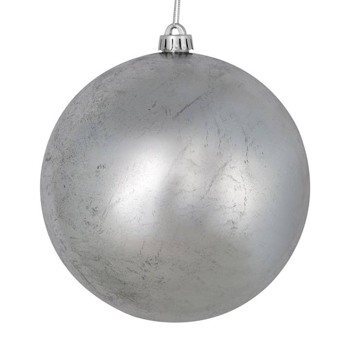 Vickerman 8" Silver Foil Ornament, 2 per Bag for wholesale by Vickerman