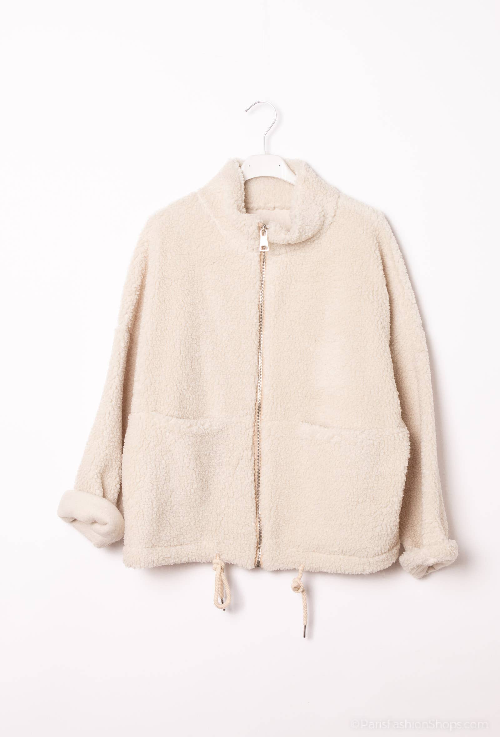 Pépouz' Paris - Wholesale Fleece - Women's - Teddy fleece zip-up jacket PV251917