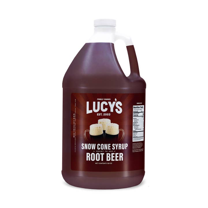 Root Beer Snow Cone Syrup - 128oz for wholesale by Lucy's