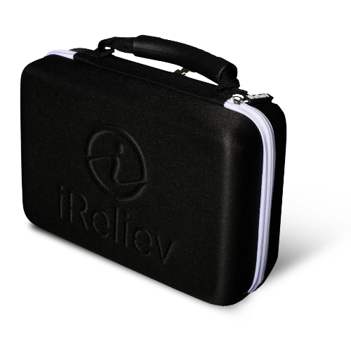 iReliev - Venta al por mayor Kits de viaje - Estuche rígido de transporte para TENS + EMS premium0