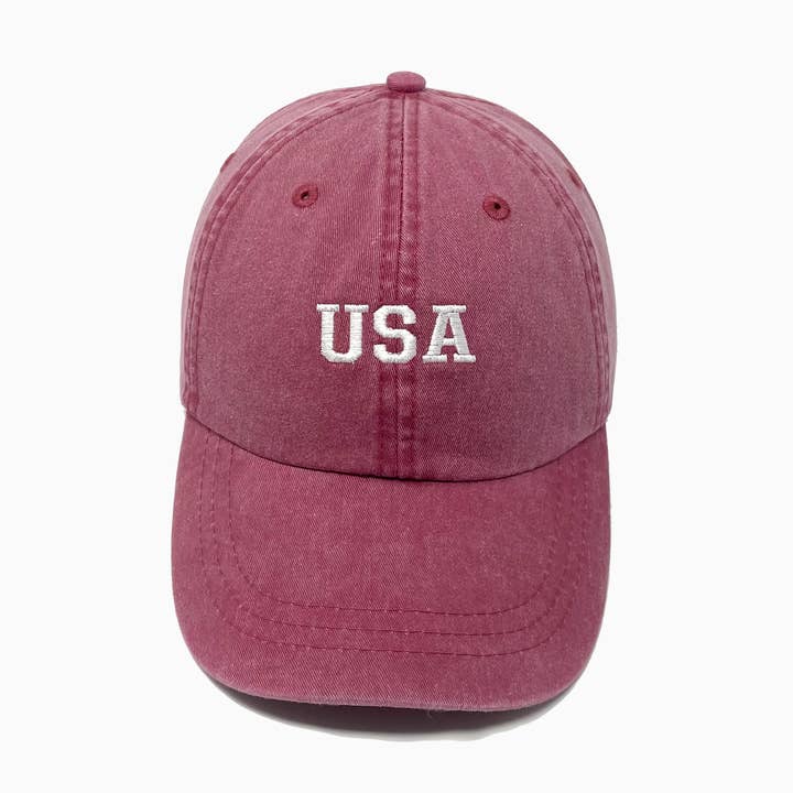 USA Embroidered Pigment-Dyed Baseball Cap for wholesale by jnh+design