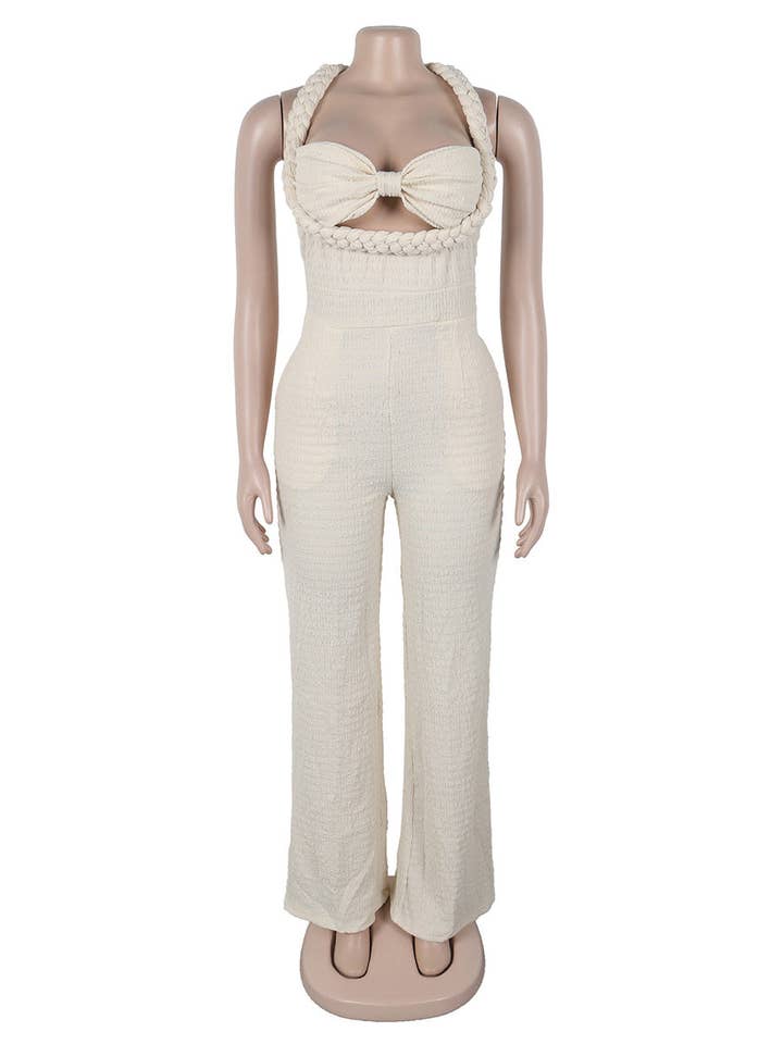 Aria Romance - Wholesale Top & Pant Set (NOT Loungewear) - Women's - Bandeau Wide Leg Jumpsuit29