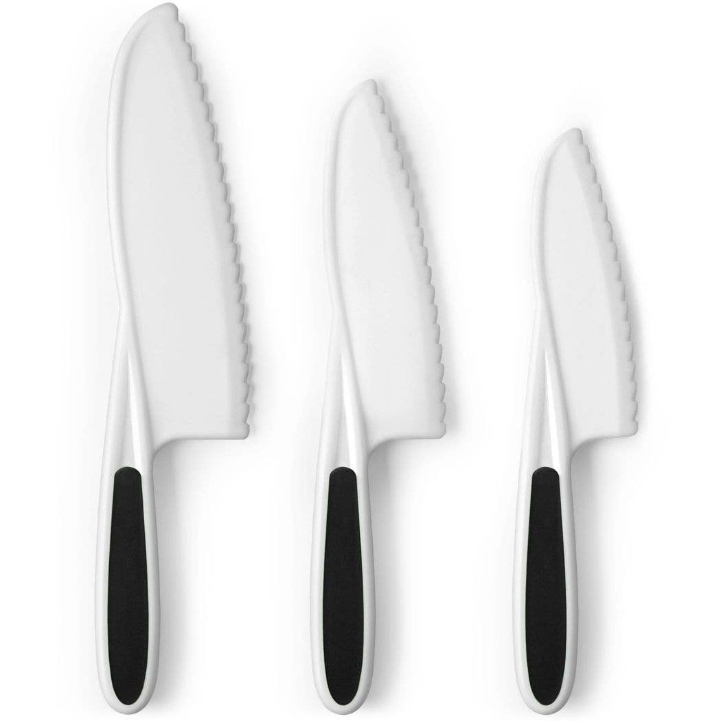 Zulay Kitchen - Wholesale Knife Set - Safety Knife Set for Kids – 3-Piece Montessori Kitchen Tool12