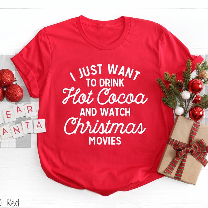 Bama Screens - Wholesale Sublimation Transfer - I Just Want To Drink Hot Cocoa #BS1973