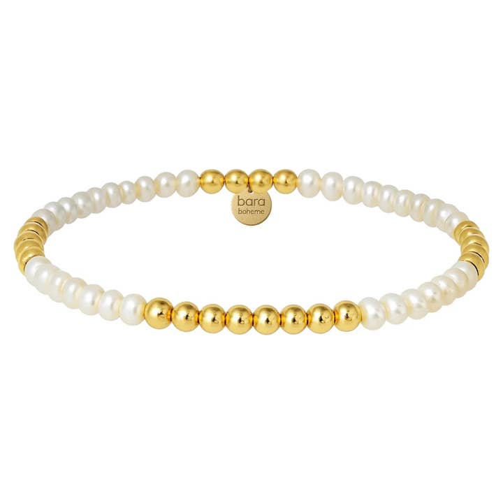 Anna | Vergoldetes Perlenarmband für den Großhandel von bara boheme