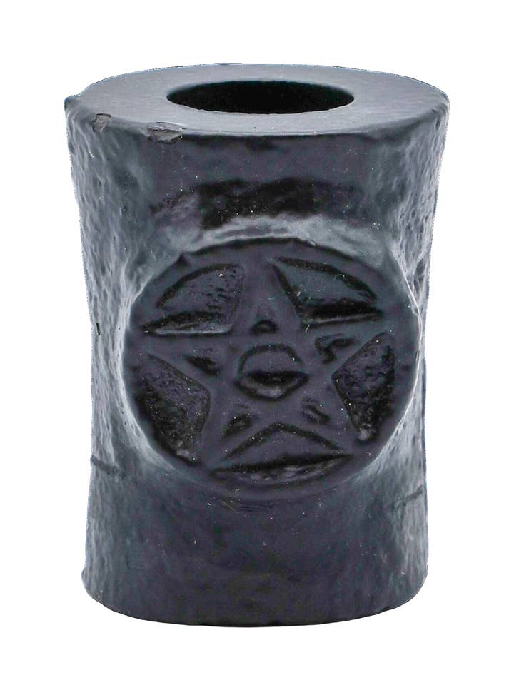 Pentacle Cast Iron Chime Candle Holder for wholesale by Enchanted Soul