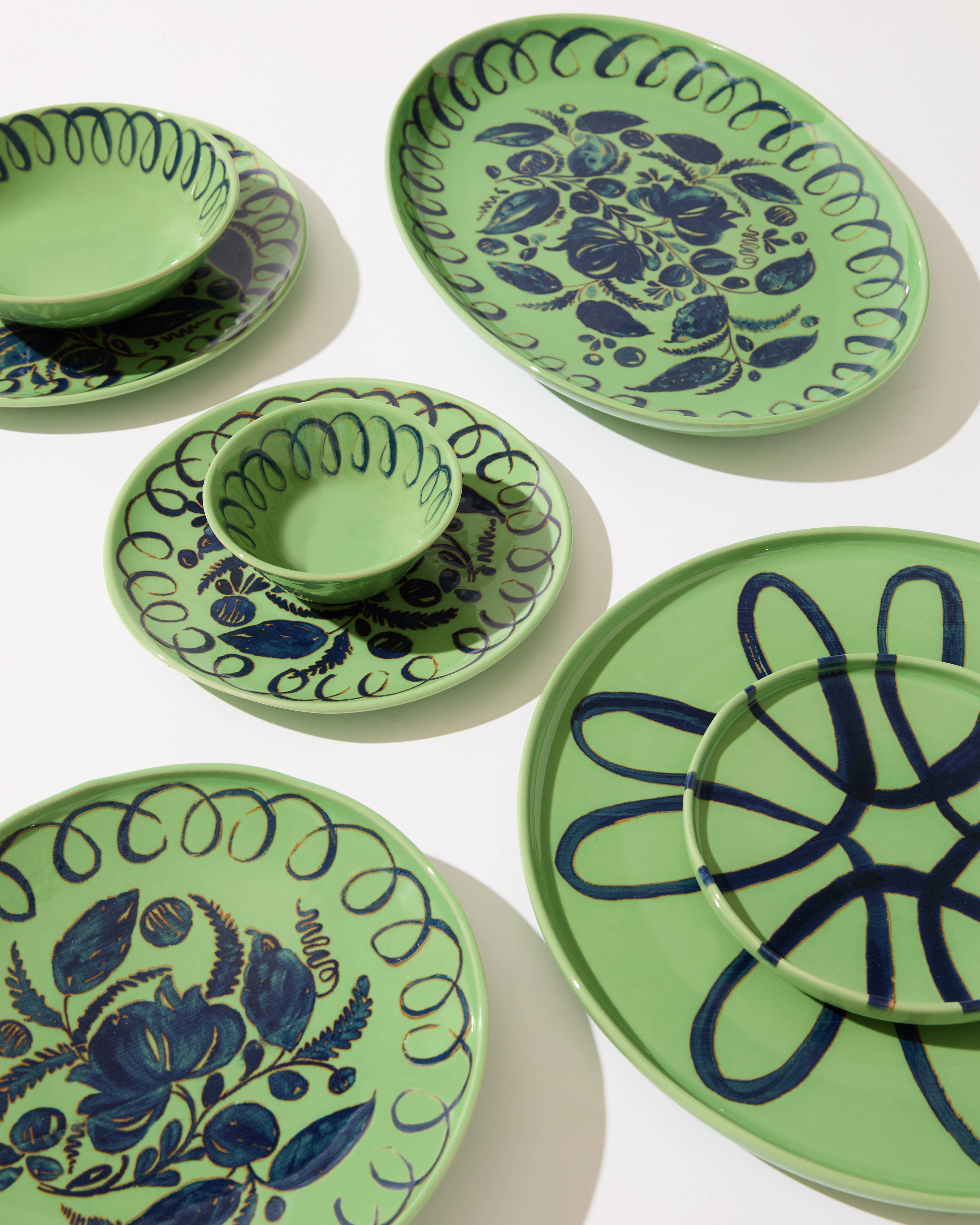 Couleur Nature – Großhandel Deko-Tablett – Amalfi Ovales Tablett Grün - 39,9 cm x 27,9 cm3