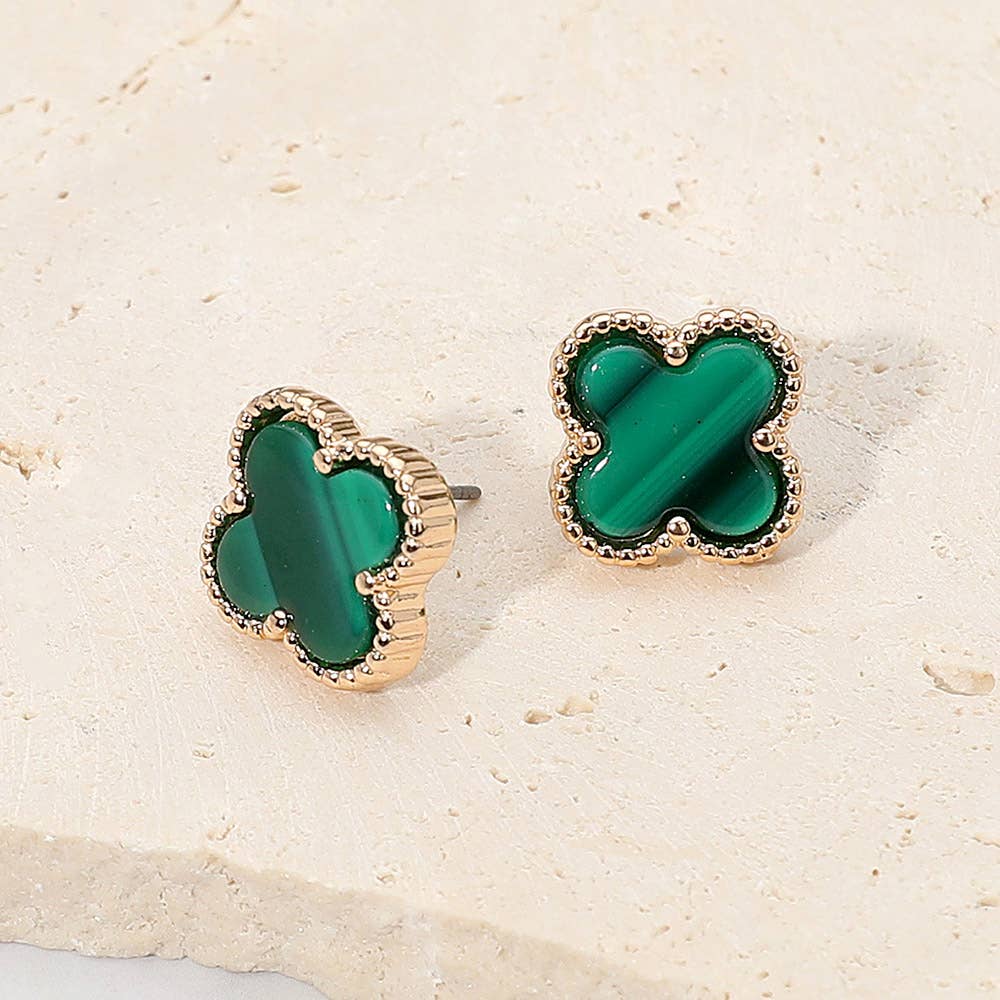 Sensibling Corp. - Wholesale Stud/Post Earrings - Quatrefoil Stud Earrings2