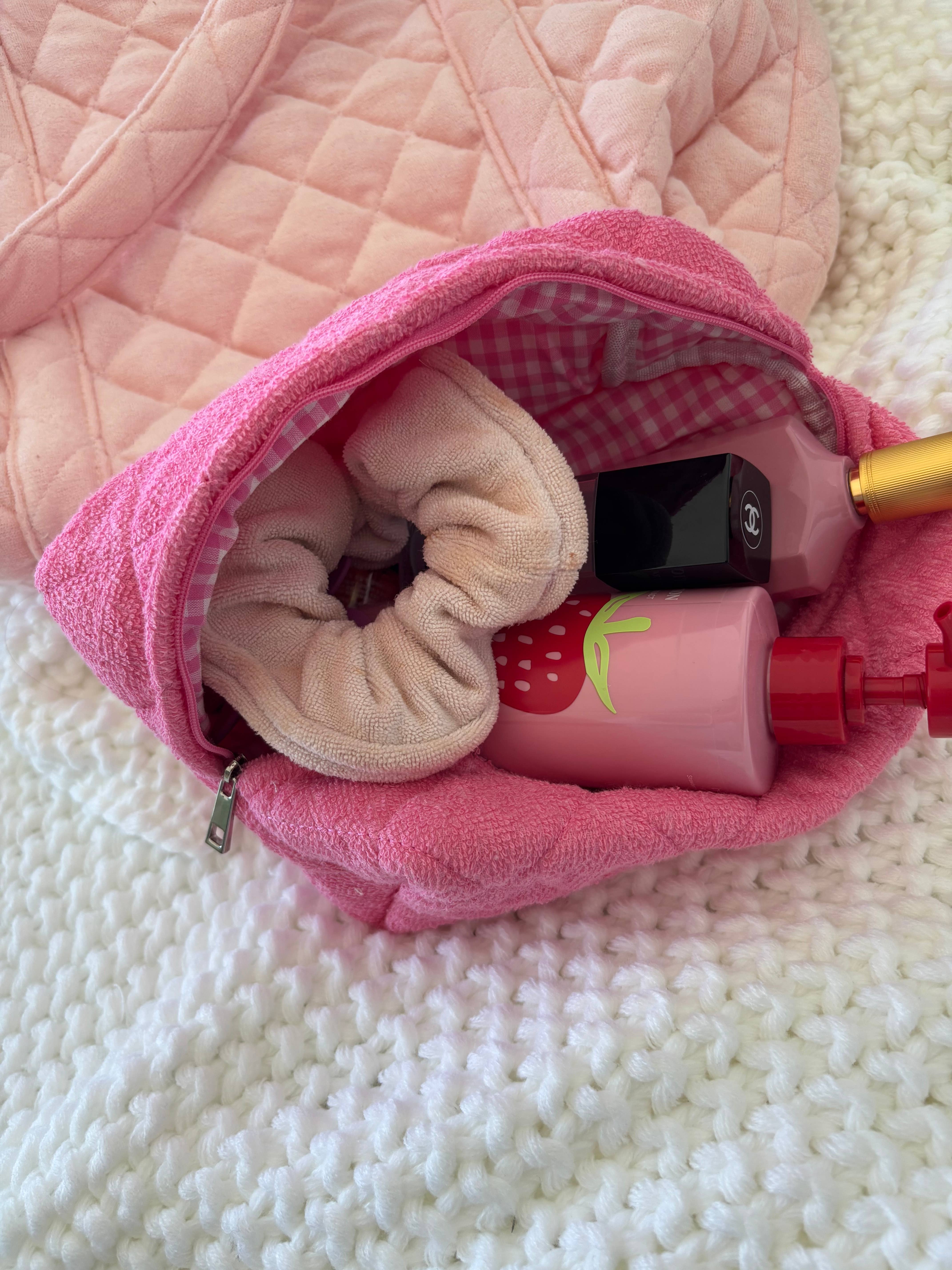 LoveLina - Wholesale Makeup/Cosmetic Bag - QUILTED MAKE UP BAG TOILETRY BAG (TERRY REG NEW)9