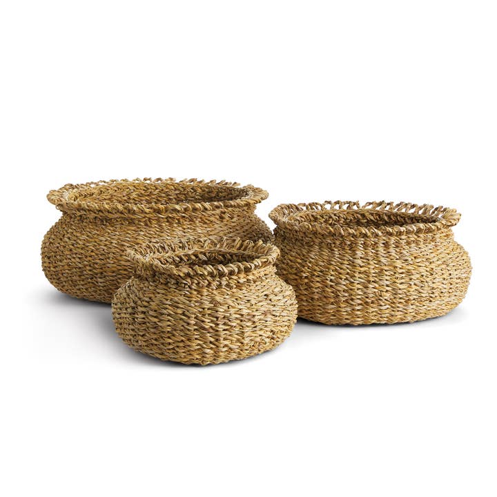 Seagrass Loop Baskets, Set of 3 for wholesale by Napa Home & Garden