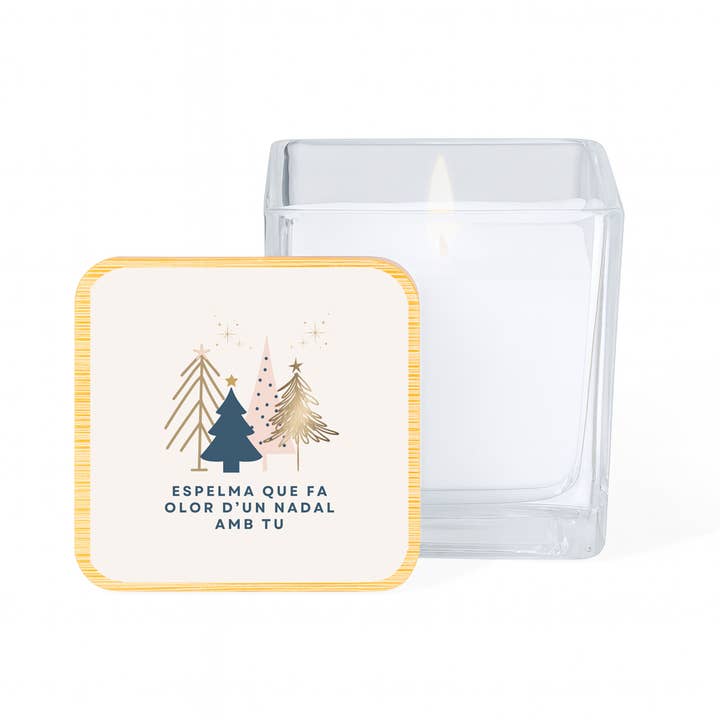 Fustik - Wholesale Jar/Filled Candle - Candle with message · A Christmas with you1