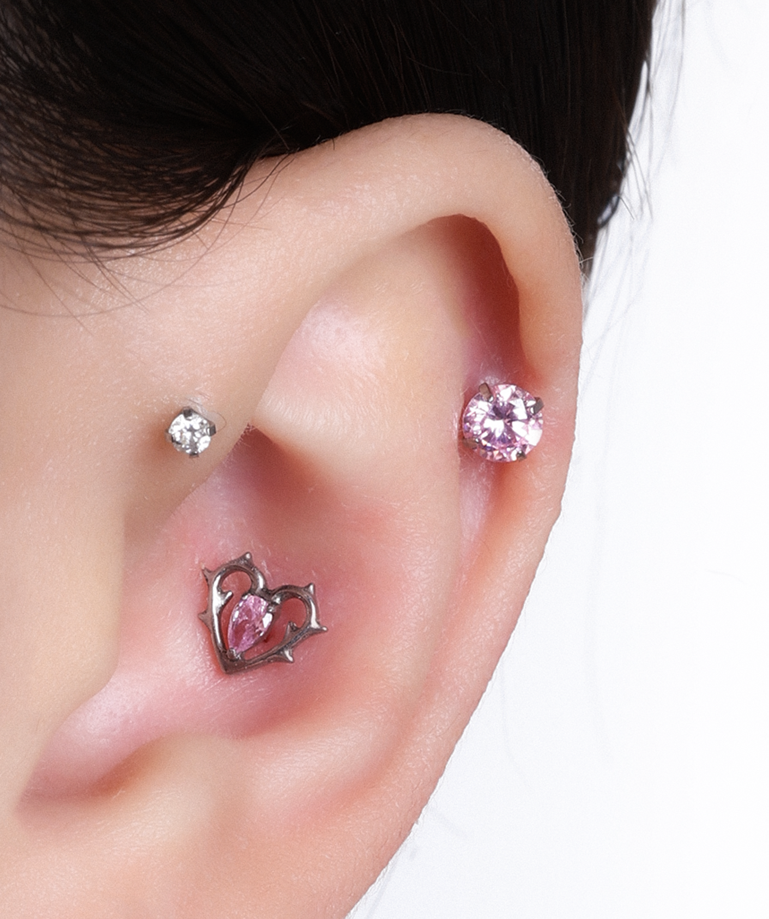 Silver Titanium Sparkle Rainbow Stud for wholesale on Faire18