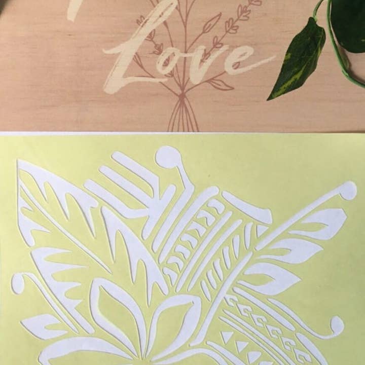 Bandschablone für die Pazifikinsel für den Großhandel von Belle Stencils