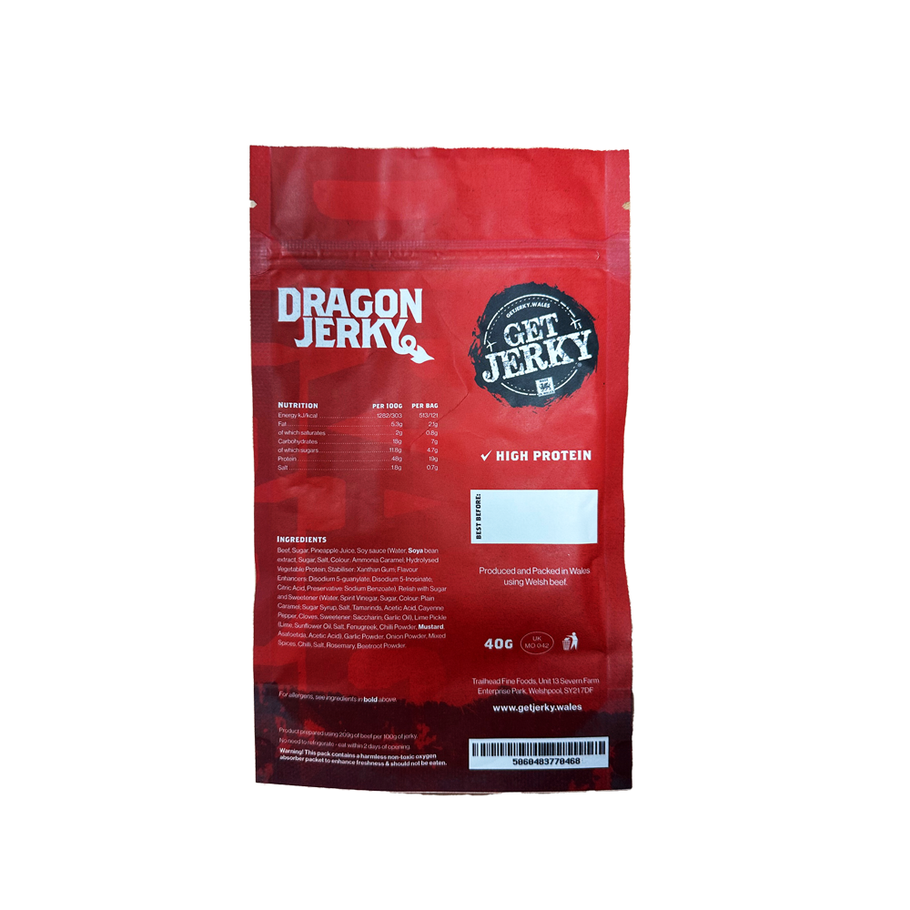 Trailhead | Get Jerky – wholesale Jerky – Dragon Jerky - Hot & Fiery Red Chilli Beef Jerky 5