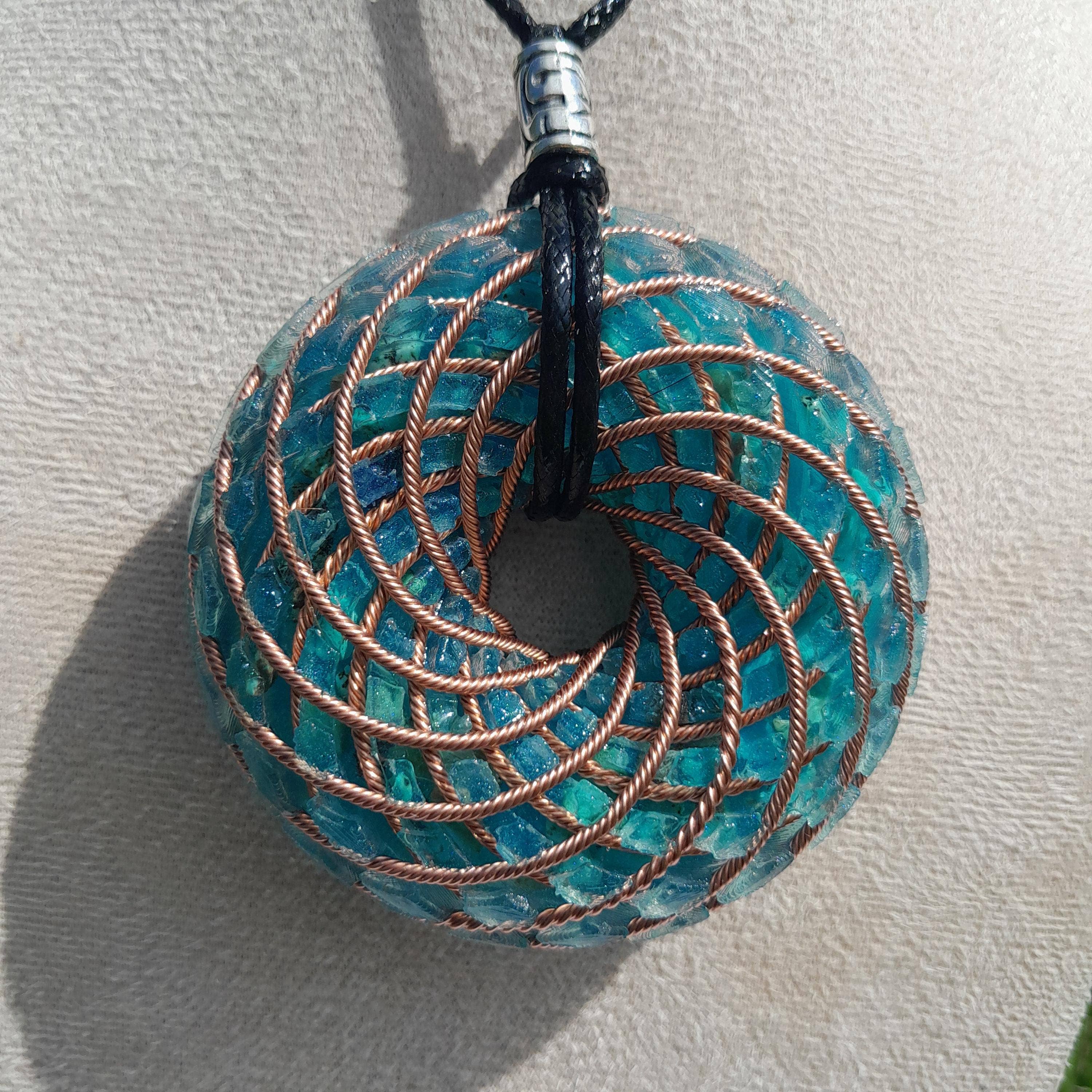 Mundo Orgon – Großhandel Spiritueller Stein/Kristall – Rodin-Torus-Spule Lapislazuli-Chips - Wirbelwellen-Generator - Toroidale Energie | EMF-Schutz4