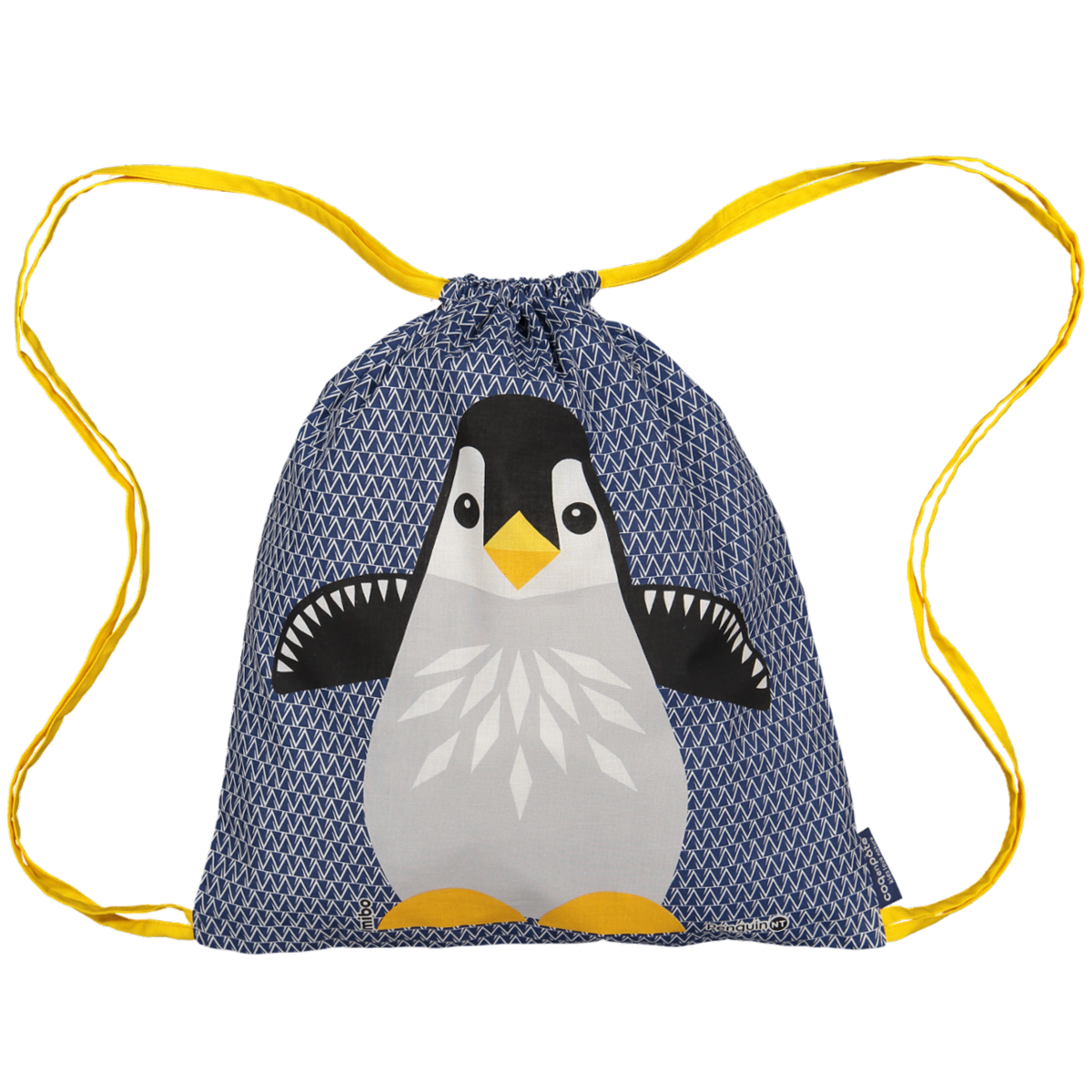 Coq En Pate – Mala com cordão – Criança por atacado – Mochila de cordão infantil com desenho de pinguim1