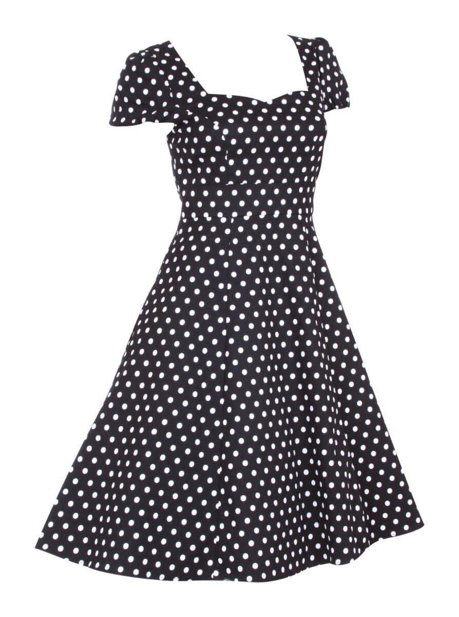 Dolly & Dotty - Wholesale Dress - Women's - Claudia Flirty Fifties Style Dress in Black11