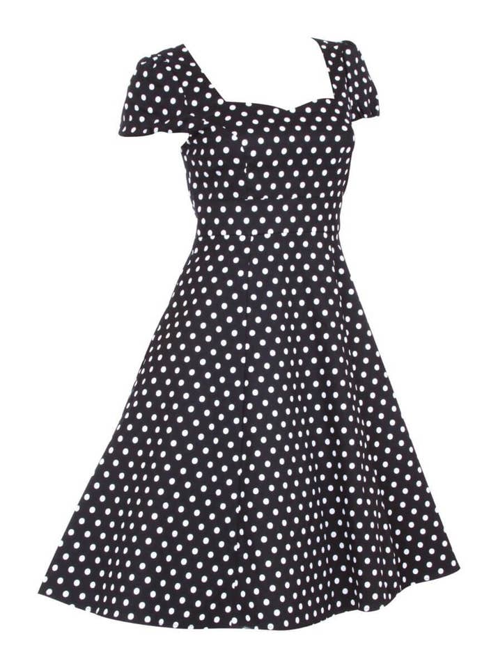 Dolly & Dotty - Wholesale Dress - Women's - Claudia Flirty Fifties Style Dress in Black11