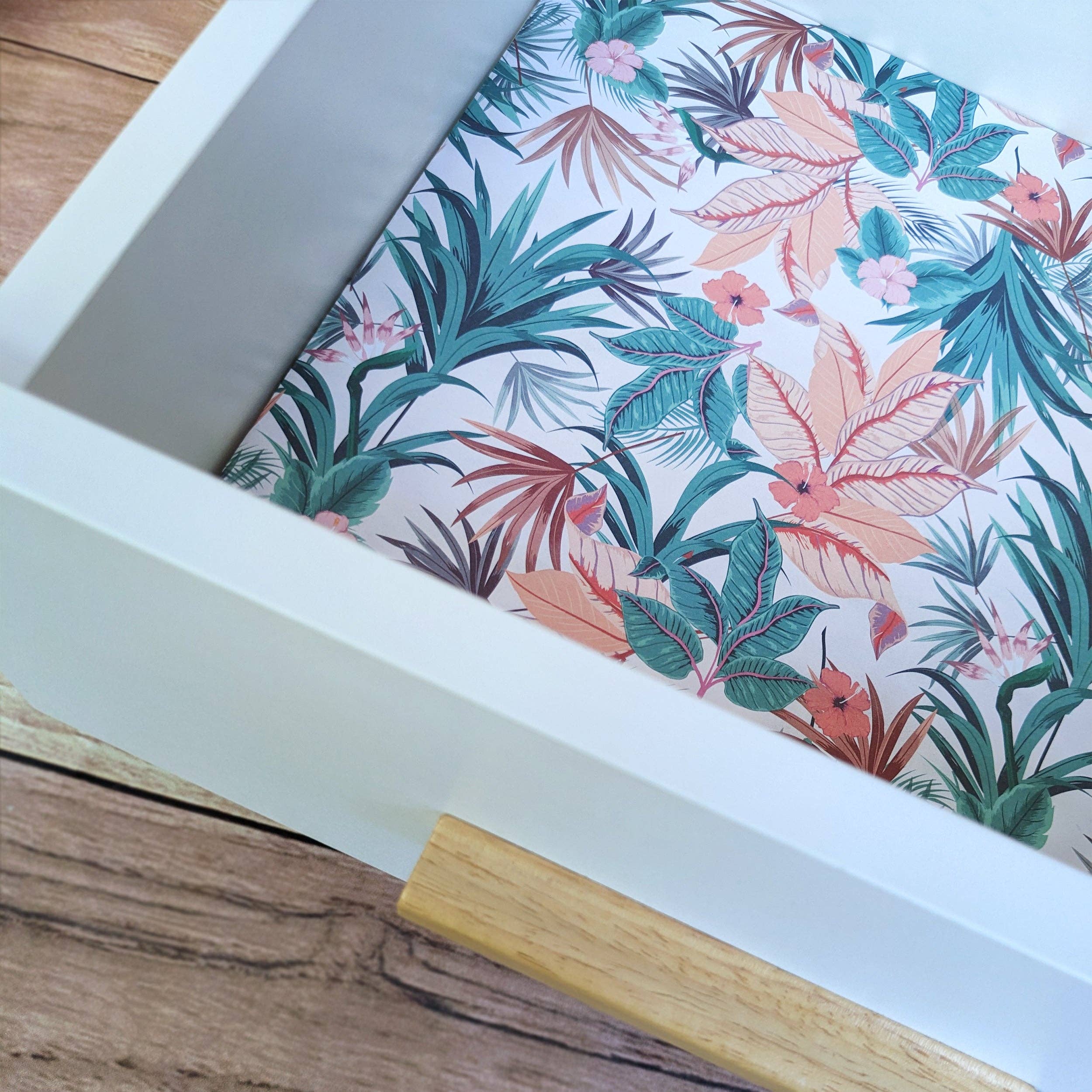 Robert Frederick Ltd - Wholesale Drawer Liner - Scented Drawer Liner - Set of 5 Honey & Blossom - Tropical Design2