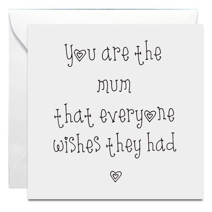 Mum Wishes Card for wholesale by Lukanna Designs