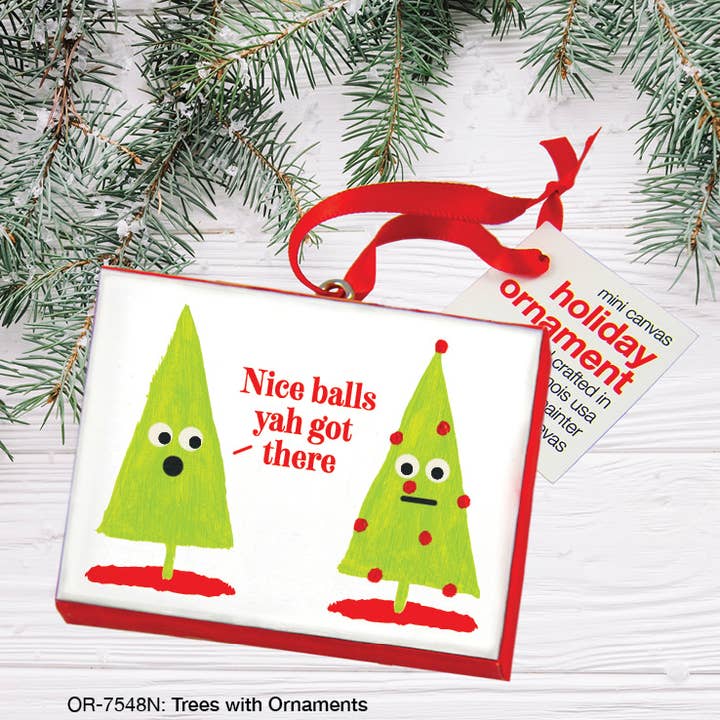 Arbres avec ornements, Ornement (OR-7548N) pour la vente par Printed Canvas