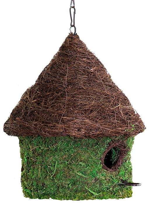 SuperMoss - Wholesale Bird House - Bungalow Woven Birdhouse, Fresh Green1