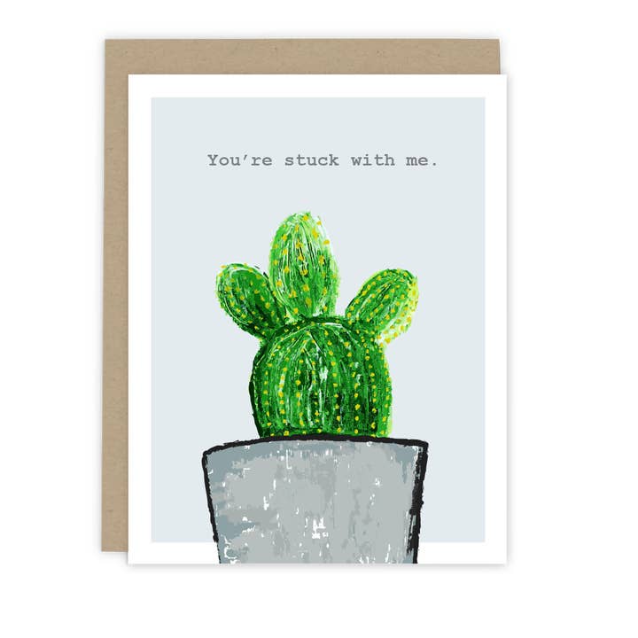 Stuck With Me Wenskaart voor wholesale door 7th & Palm